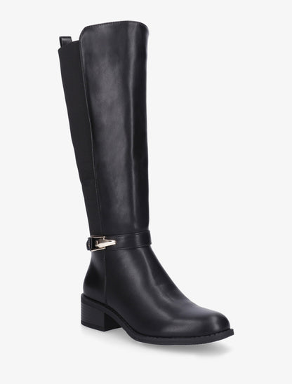 Bottes élastiquées à empiècement métallique - Noir - 2