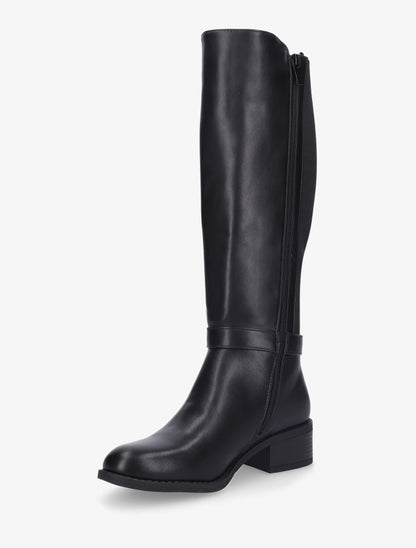Bottes élastiquées à empiècement métallique - Noir - 3