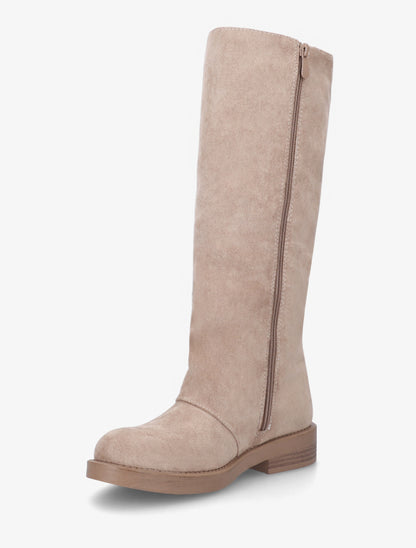 Bottes à franges en suédine - Taupe - 3
