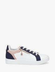 Sneakers à zip décoratif - Marine - 1