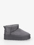 Boots en suédine à semelle plateforme - Gris foncé - 1