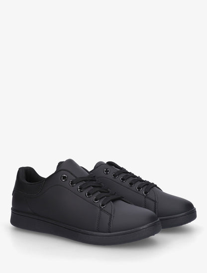 Baskets classiques en simili - Noir - 4