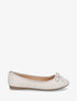 Ballerines en simili noeud irisé - Beige - 4