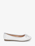 Ballerines en simili noeud irisé - Blanc - 5