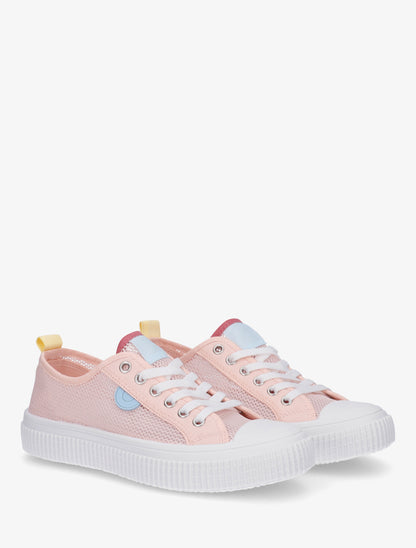 Tennis basique en tissu ajouré - Rose - 4