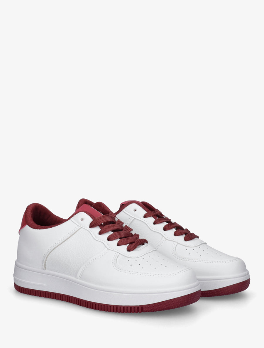 Baskets à contrefort contrastant - Rouge - 4