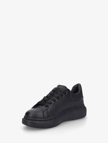 Baskets casual en simili - Noir - 3