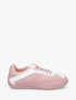 Sneakers en simili et toile - Rose - 1