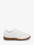 Sneakers bi-matière à semelle caoutchouc - Blanc - 1