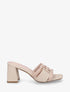 Mules en simili à bride fantaisie - Beige - 1