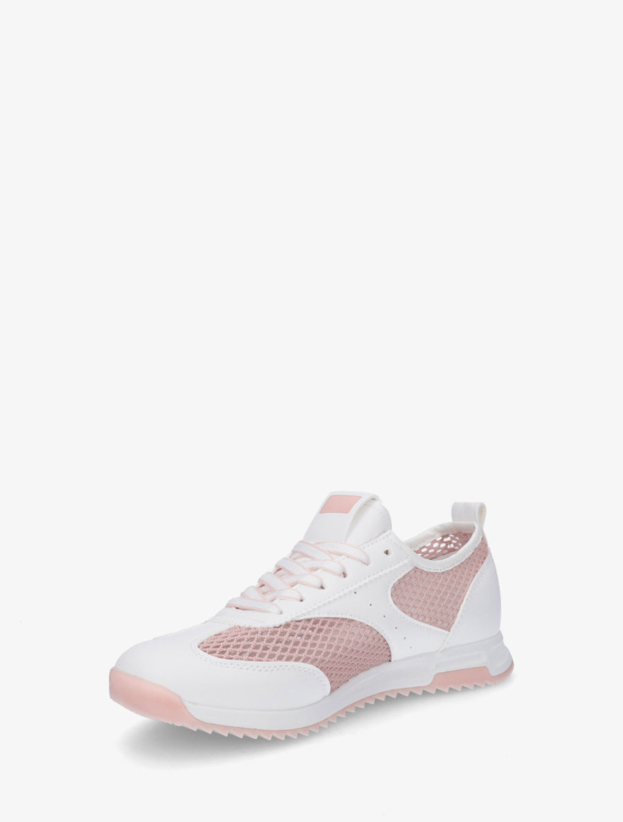 Baskets bi-matière ajourées - Rose - 3