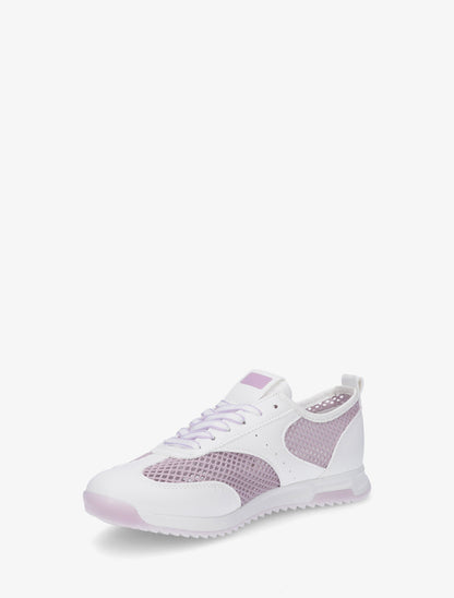 Baskets bi-matière ajourées - Lilas - 3