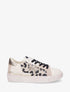 Baskets imprimé léopard à étoile pailletée - Noir - 1