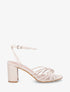 Sandales à talon et fines brides - Beige - 5