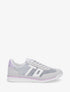 Sneakers bimatière floquées - Gris - 1