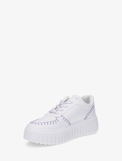 Baskets à coutures contrastantes - Lilas - 3