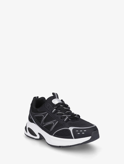 Baskets en tissu et simili - Noir - 2