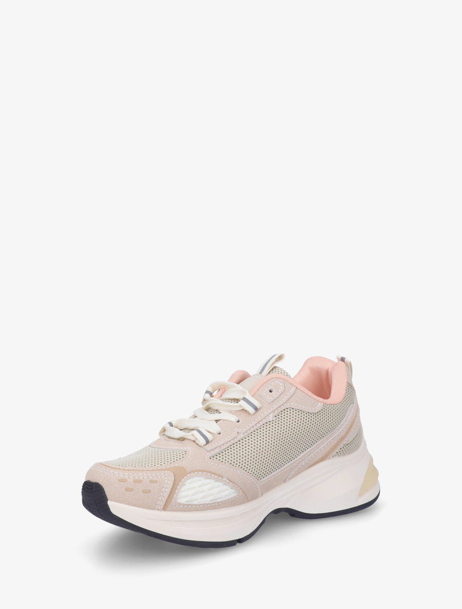 Baskets en tissu et simili - Rose - 3