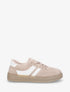Sneakers en suédine à bandes contrastantes - Taupe - 1