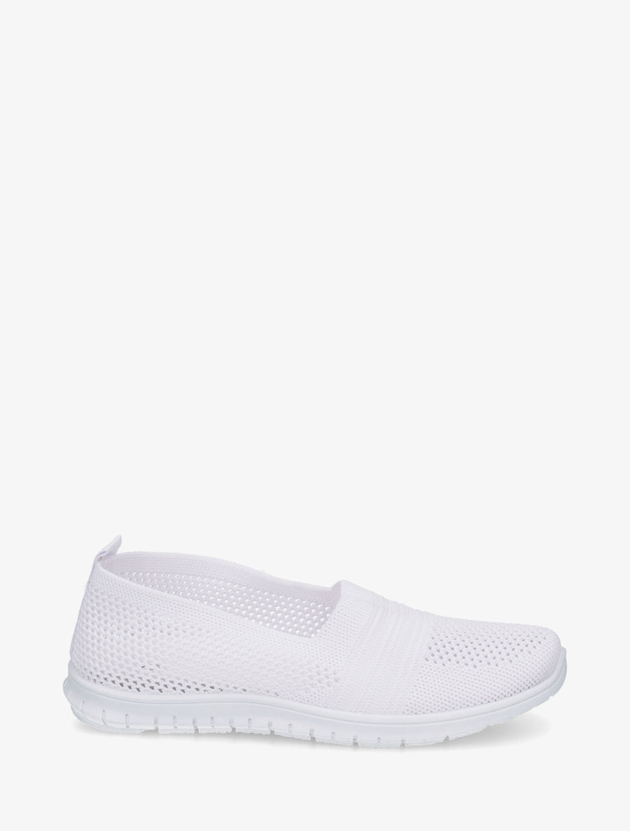 Slip-on en maille - Blanc - 1