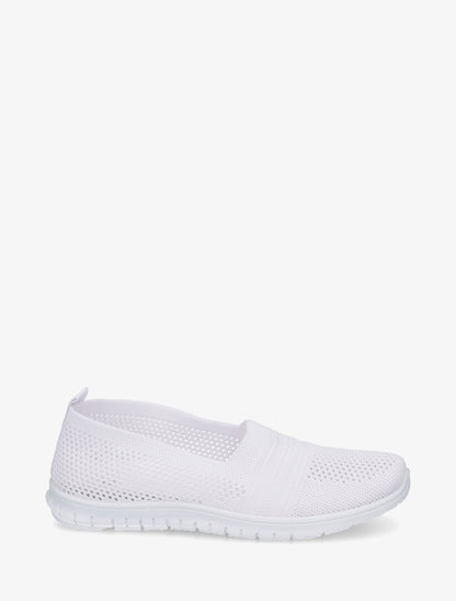 Slip-on en maille - Blanc - 1