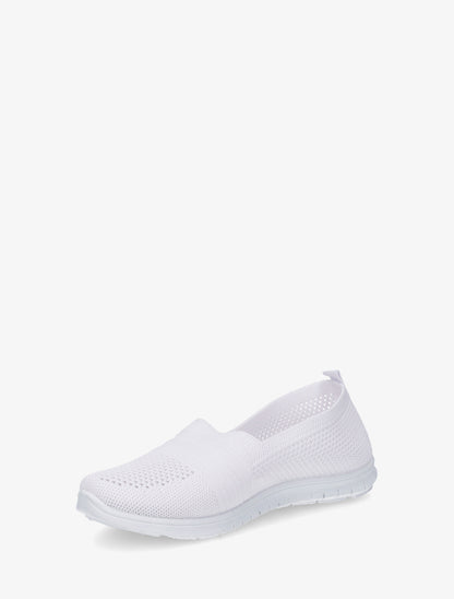 Slip-on en maille - Blanc - 3