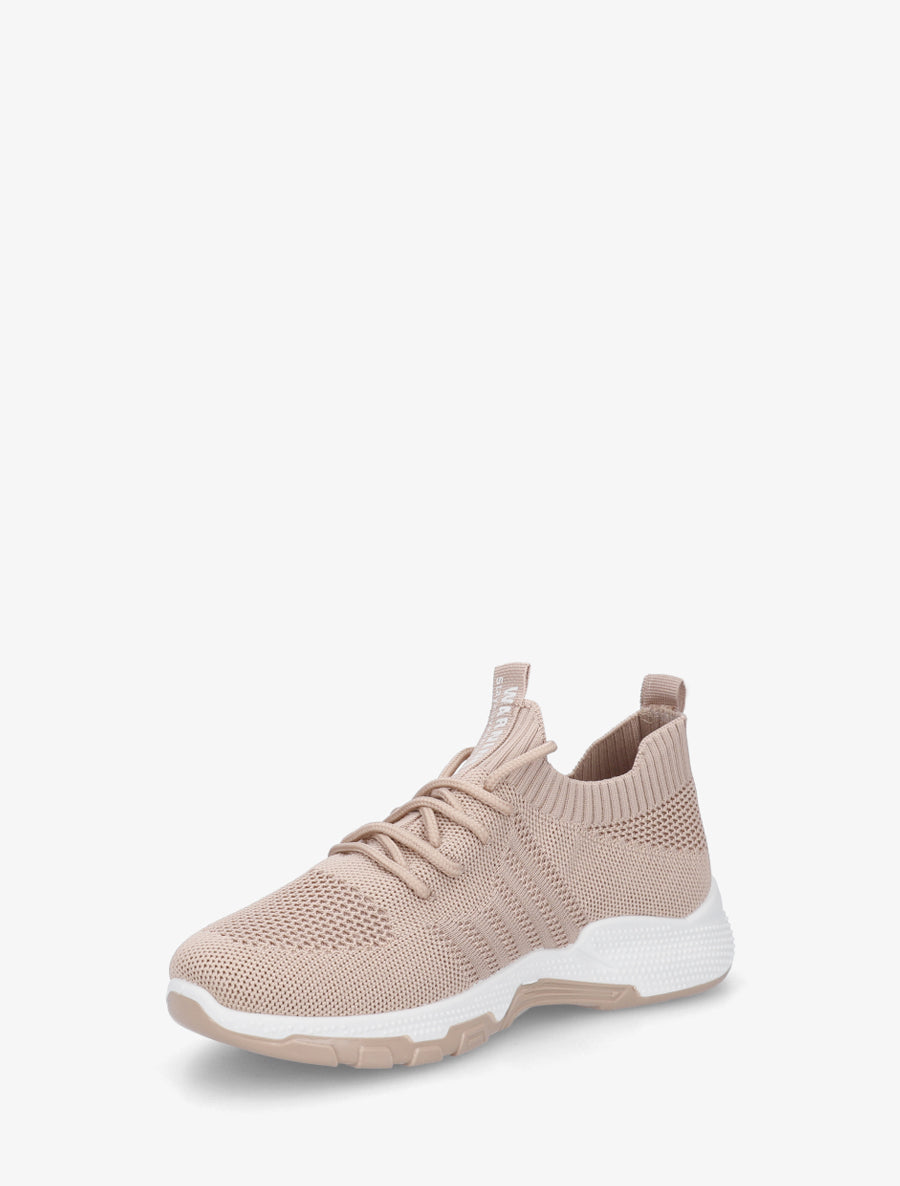 Baskets souples en maille - Beige foncé - 3