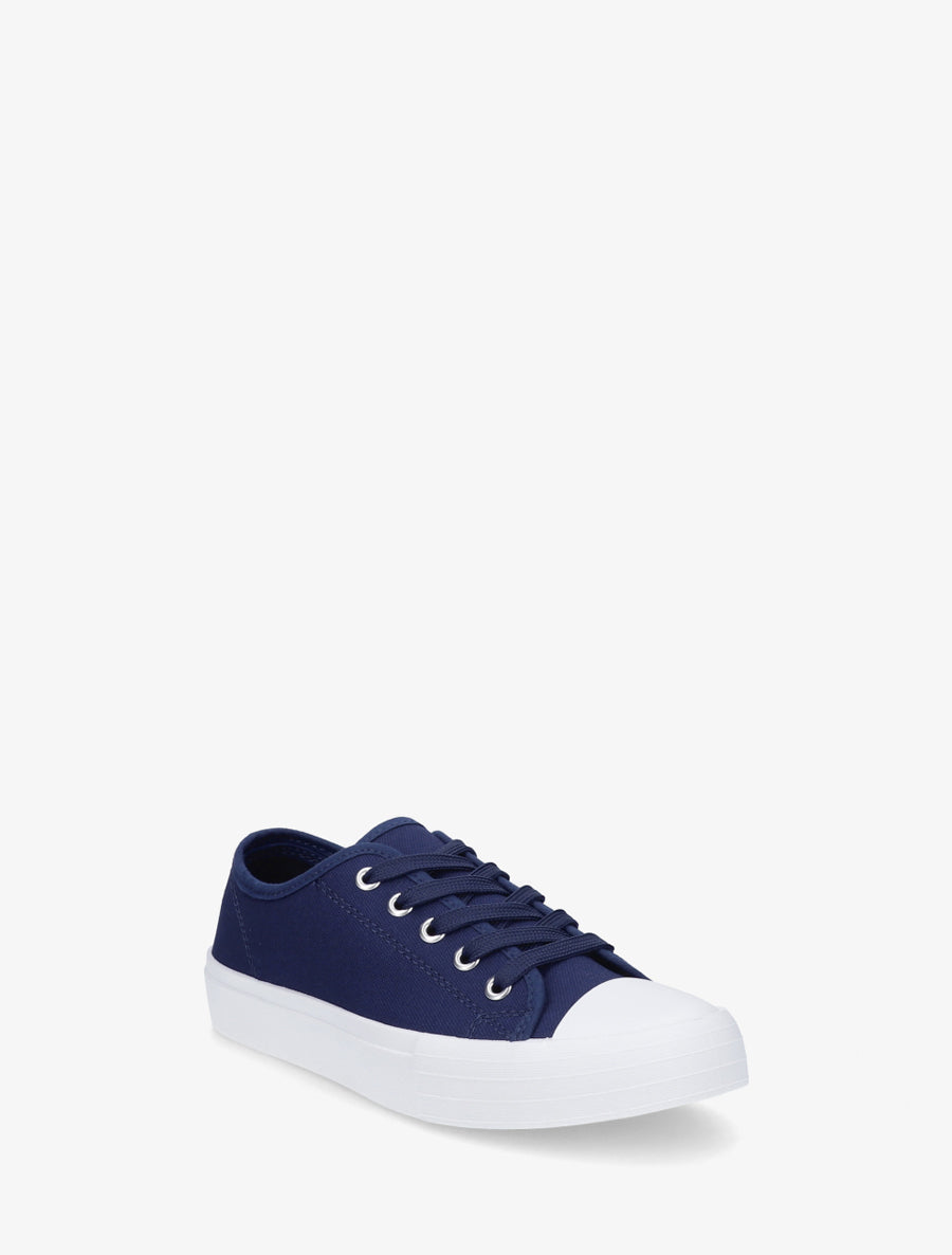 Tennis unis en toile - Marine - 2