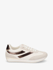 Baskets à empiècements nacrés - Beige - 1