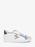 Baskets à motif éclair pailleté - Bleu denim - 5