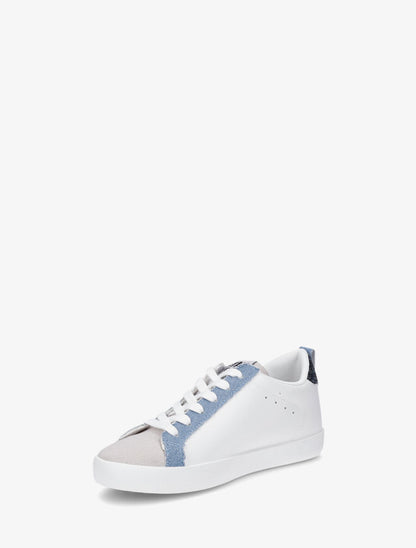 Baskets à motif éclair pailleté - Bleu denim - 3