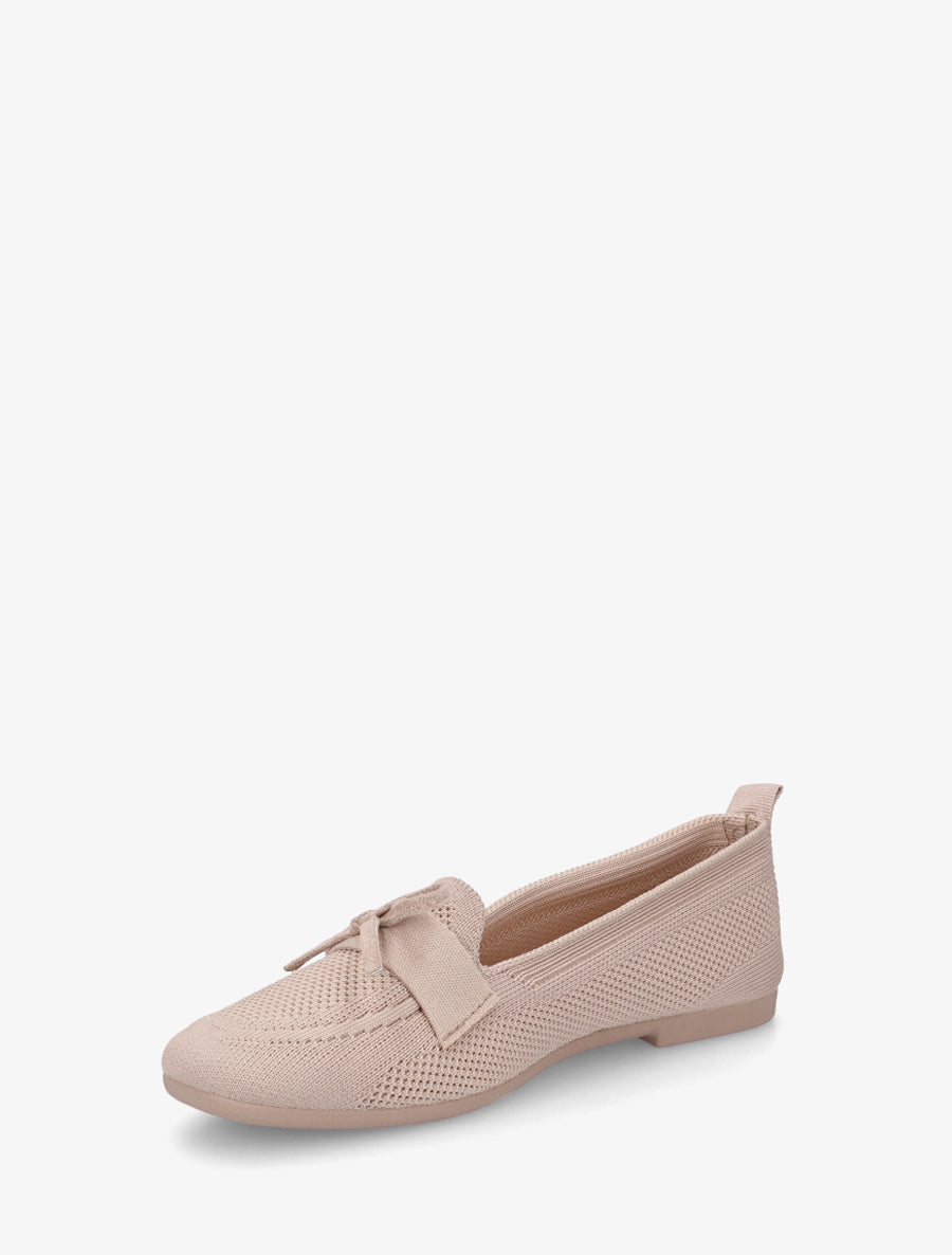Mocassins en tissu à noeud - Taupe - 3