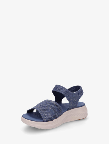 Sandales irisées à scratch - Bleu foncé - 3