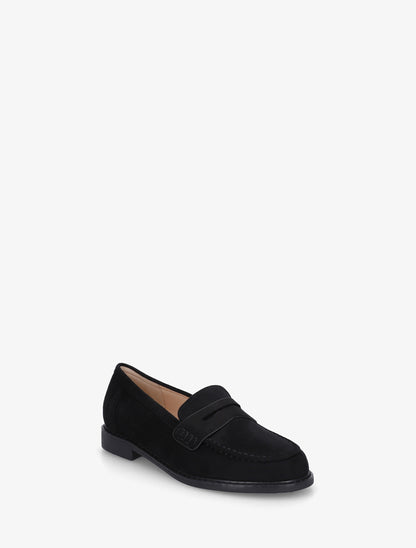 Mocassins basiques en suédine - Noir - 2