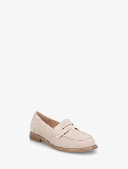 Mocassins basiques en suédine - Beige - 2