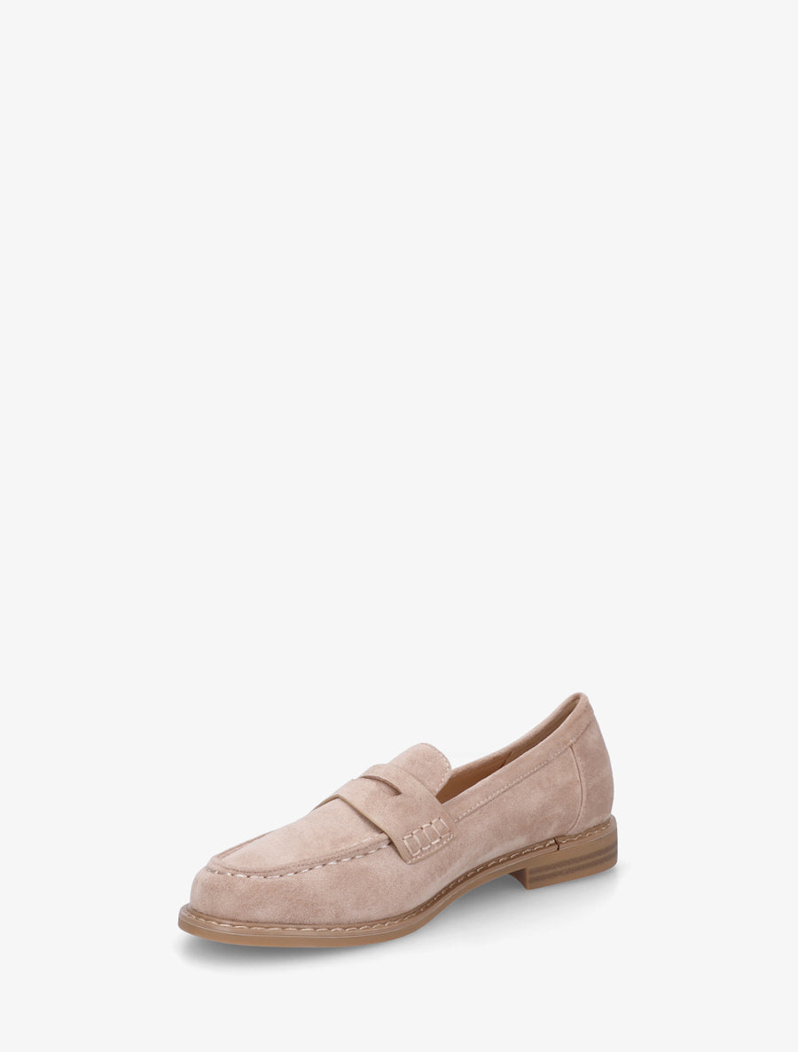 Mocassins basiques en suédine - Taupe - 3