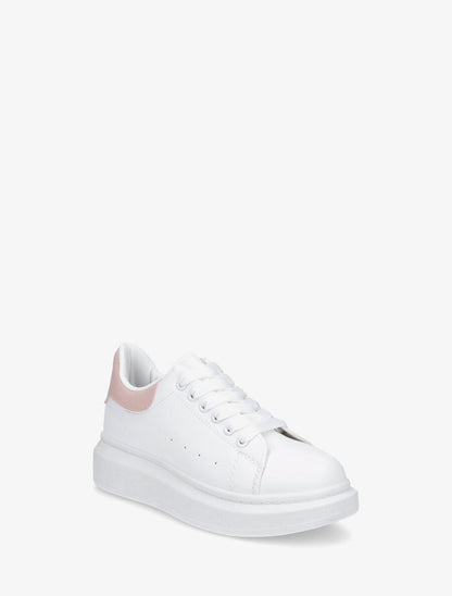 Sneakers à contrefort constratant - Rose - 2