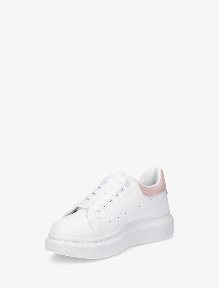Sneakers à contrefort constratant - Rose - 3