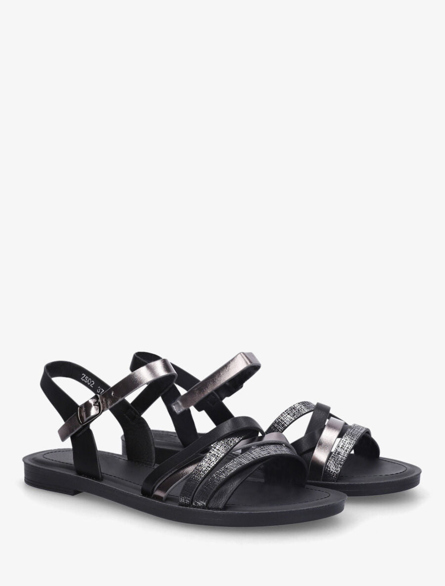 Nu-pieds fantaisies multibrides - Noir - 4