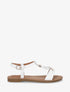 Nu-pieds python bride en T - Blanc - 1