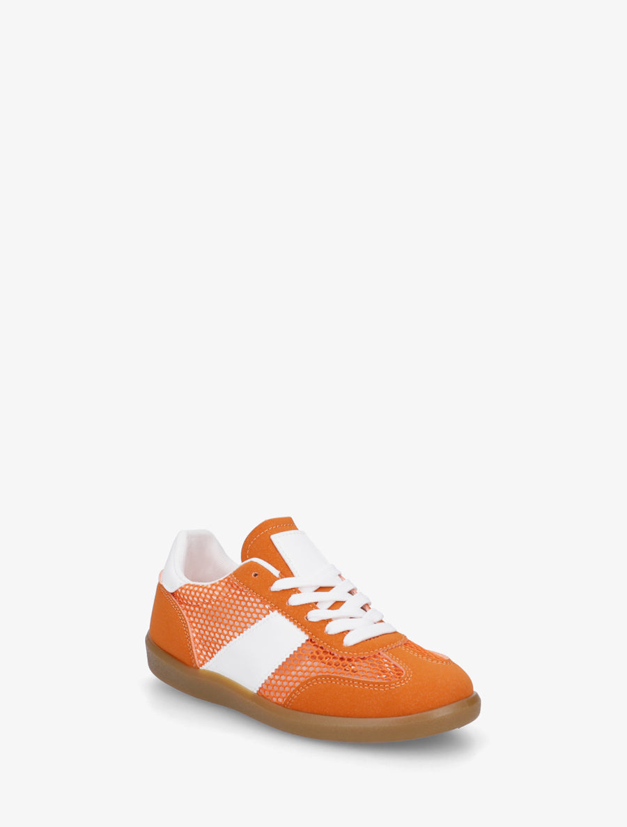 Baskets basses ajourées - Orange - 2