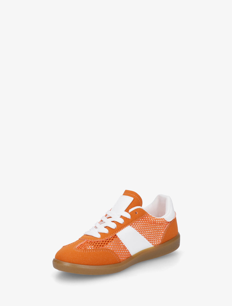 Baskets basses ajourées - Orange - 3