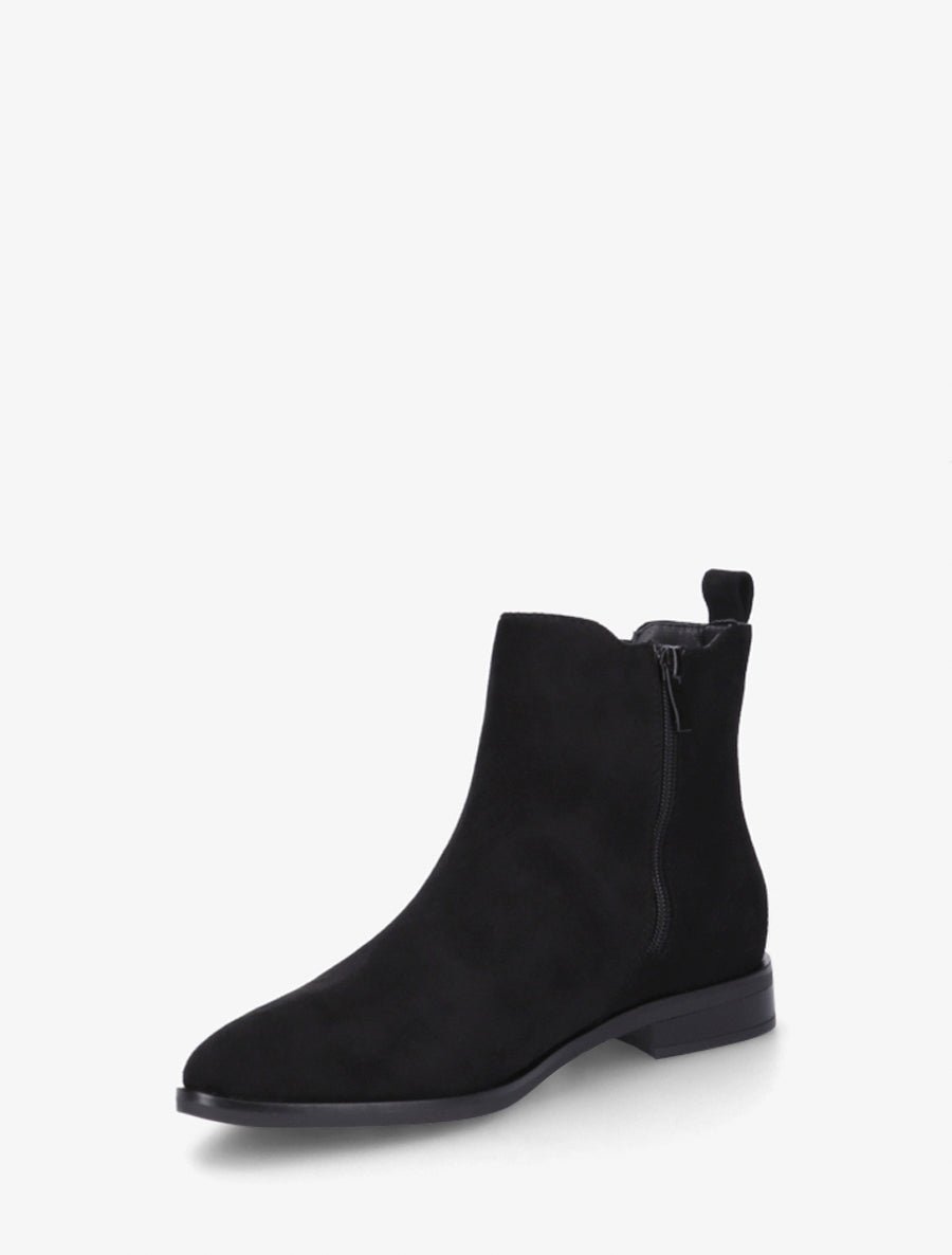 Bottines en suédine à bouts pointus - Noir - 3