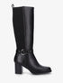 Bottes unies bimatière - Noir - 1