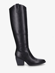 Bottes en simili à bout pointu - Noir - 1