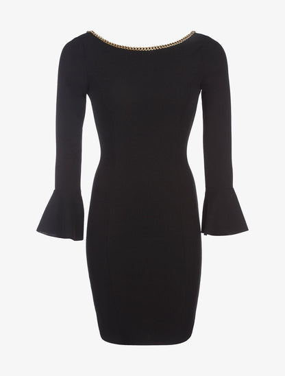 Robe col chaine - noir - 3