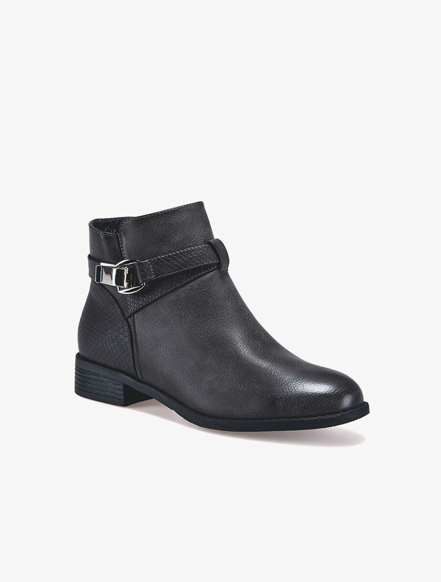 Bottines écailles - Gris - 2