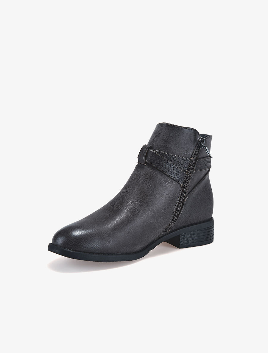 Bottines écailles - Gris - 3