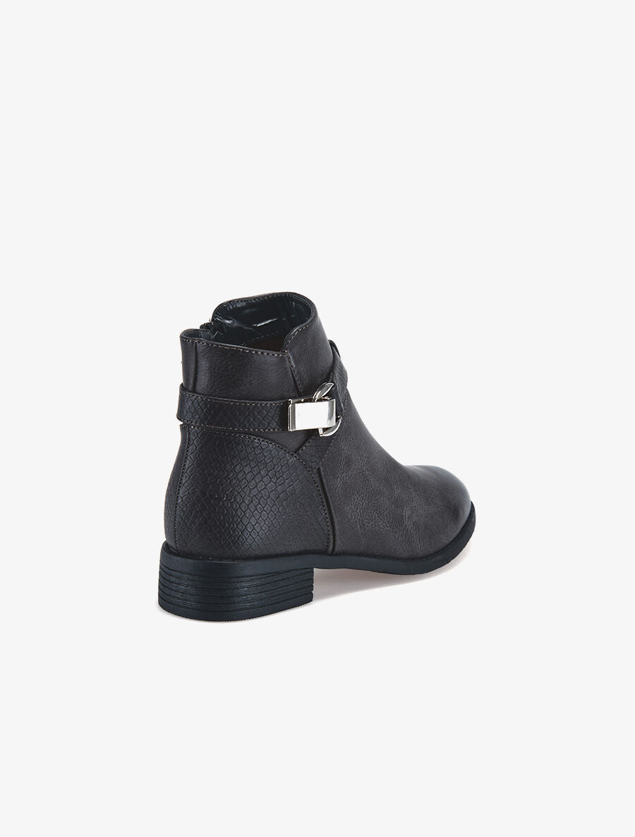 Bottines écailles - Gris - 4