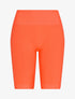 Cycliste côtelé à taille haute - Corail fluo - 1